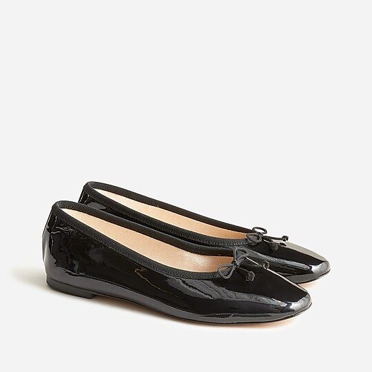 Zoe ballet flats in Italian patent leather | J.Crew US