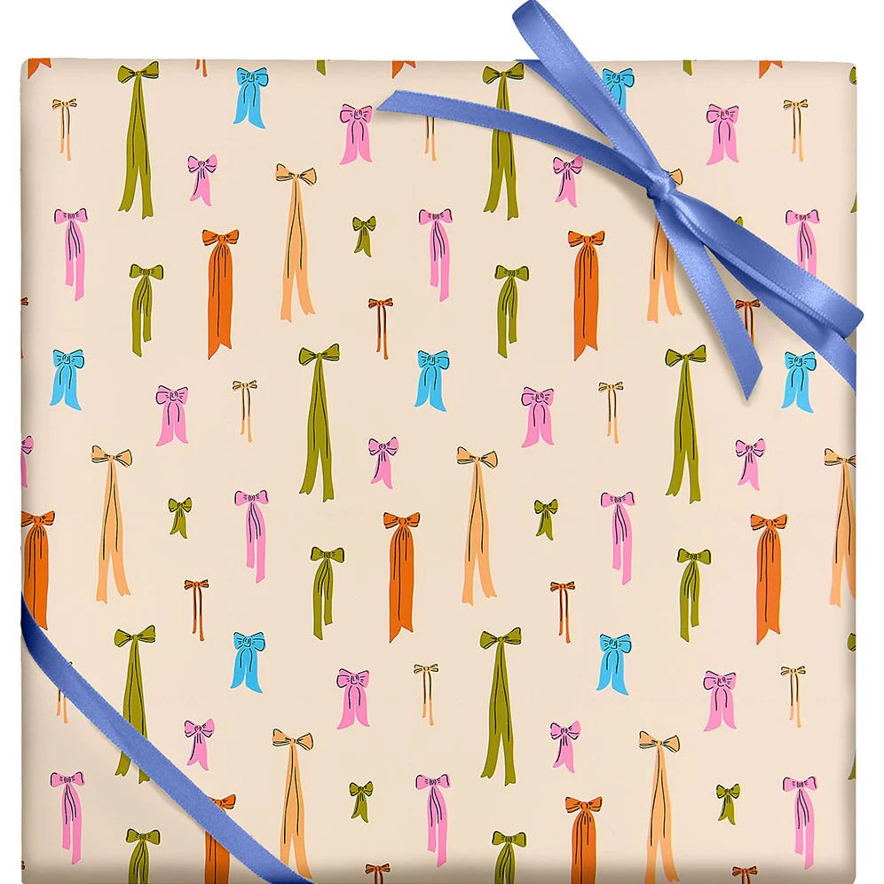 Bows Continuous Roll Wrap 10' | Paper Source