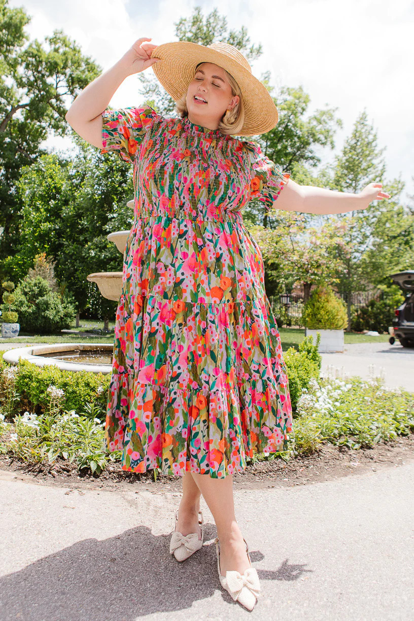 Delia Dress in Multicolor Floral | Ivy City Co