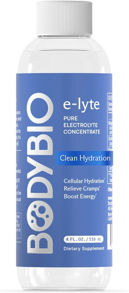 BodyBio e-Lyte - Liquid Electrolyte Concentrate for Clean Hydration, Energy & Cramp Relief - No S... | Amazon (US)
