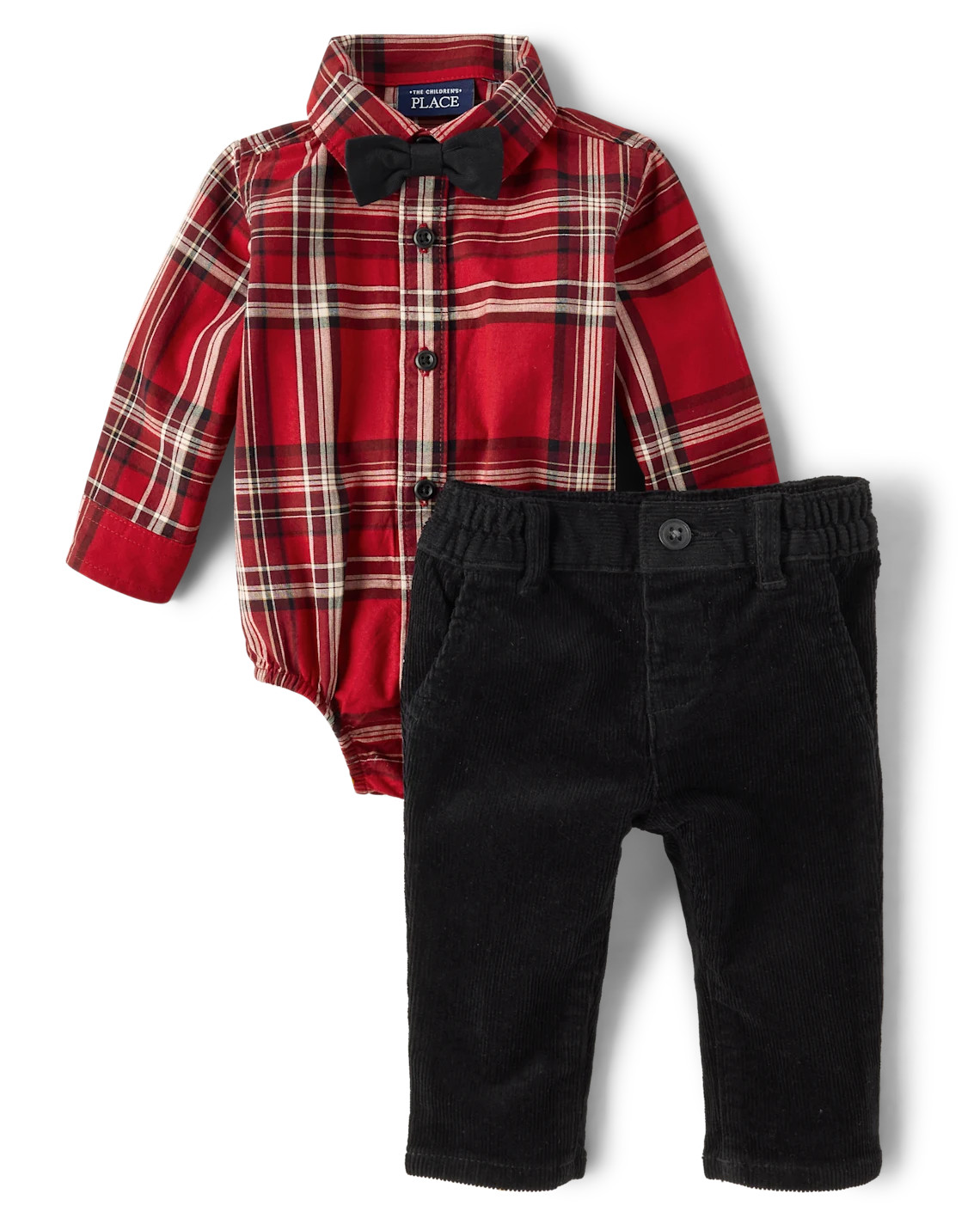 Baby Boys Matching Family Plaid 2-Piece Outfit Set - red | The Children's Place