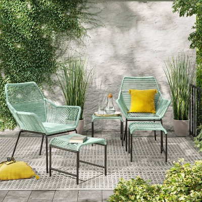Sunmor 5pc Patio Chat Set - Green - Project 62™ | Target