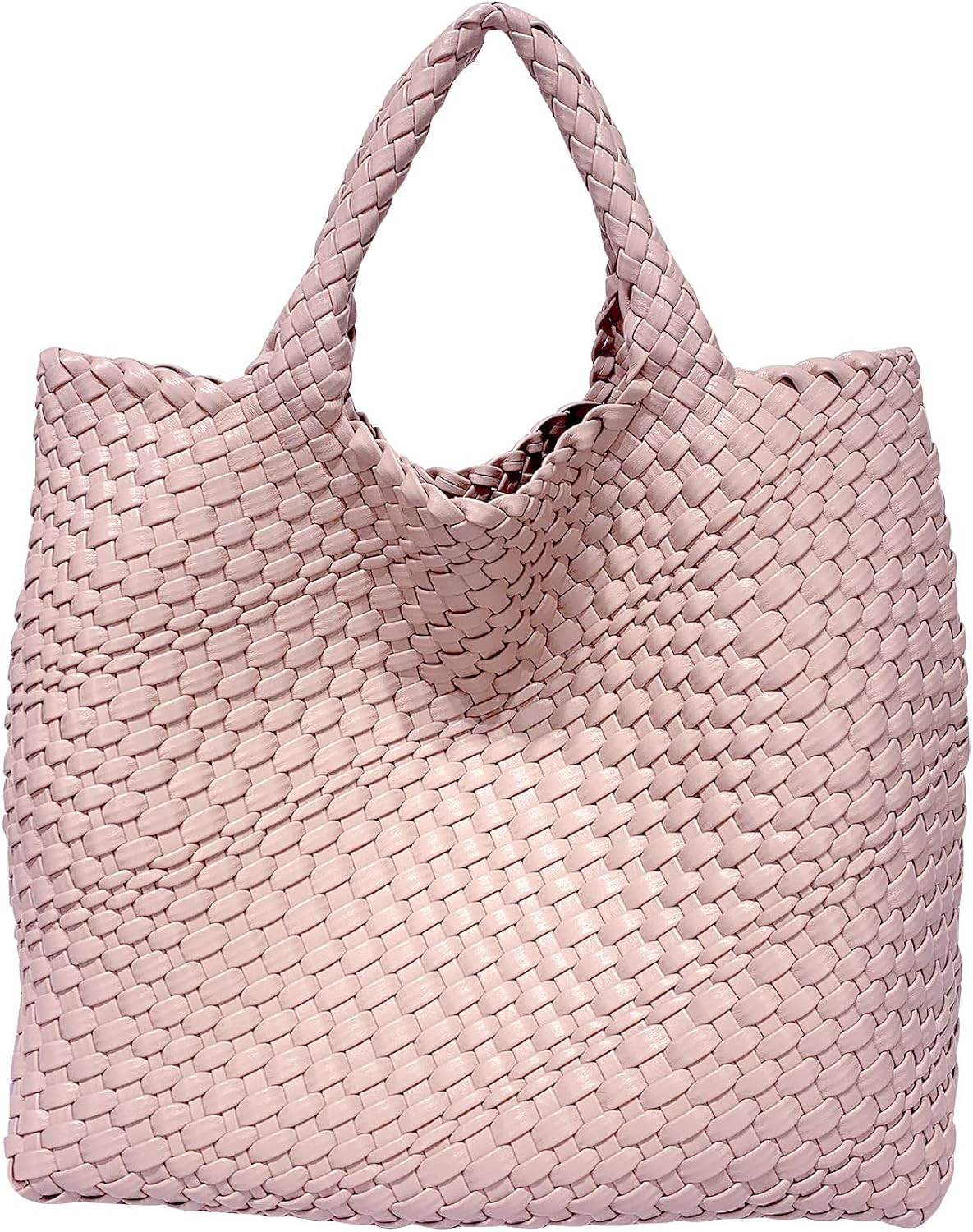 Fashion Woven Bag Shopper Bag Travel Handbags and Purses Women Tote Bag Large Capacity Shoulder B... | Amazon (US)