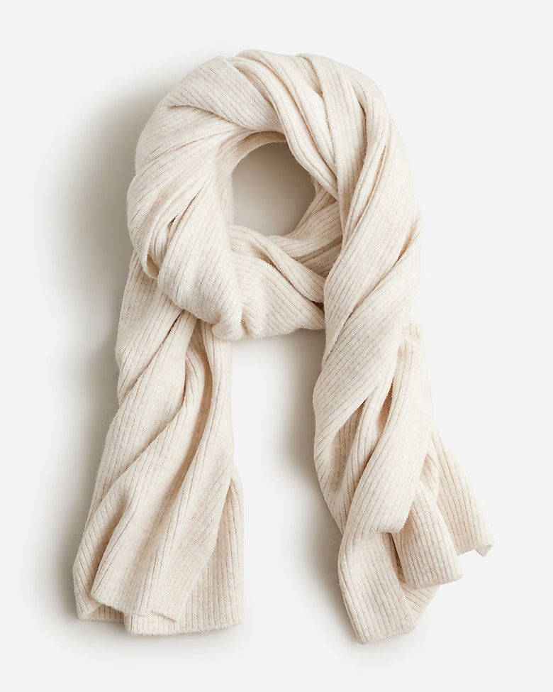 Ribbed scarf in Supersoft yarn | J. Crew US
