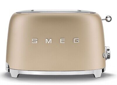 SMEG 50's Retro Style Aesthetic 2x2 Slice Toaster 950 W Electric Matte Champagne 8017709290849 | ... | eBay US