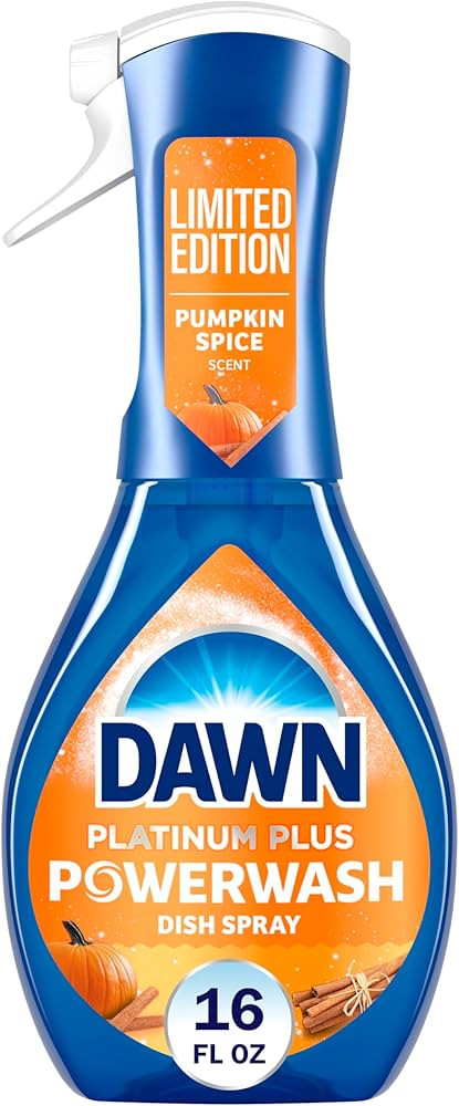Dawn Powerwash Spray, Dish Soap, Dishwashing Liquid, Pumpkin Spice, 1 Starter Kit, 16 Fl Oz | Amazon (US)