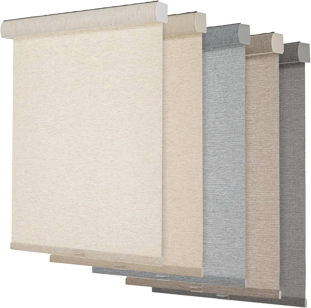 Persilux Light Filtering Roller Shades for Windows,Cordless,Linen Fabric,Roller Blinds,Thermal In... | Amazon (US)