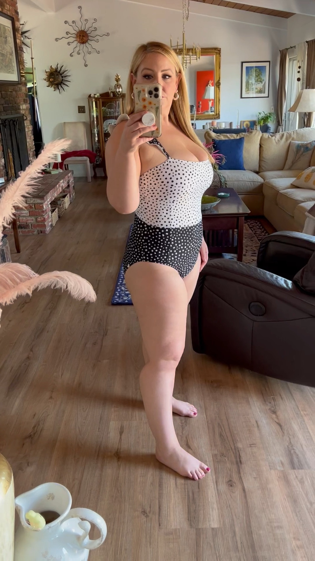 Flirty one piece for Spring!
Wearing size 12
Use code MORGANJS10 to save!

#LTKSeasonal #LTKswim #LTKcurves