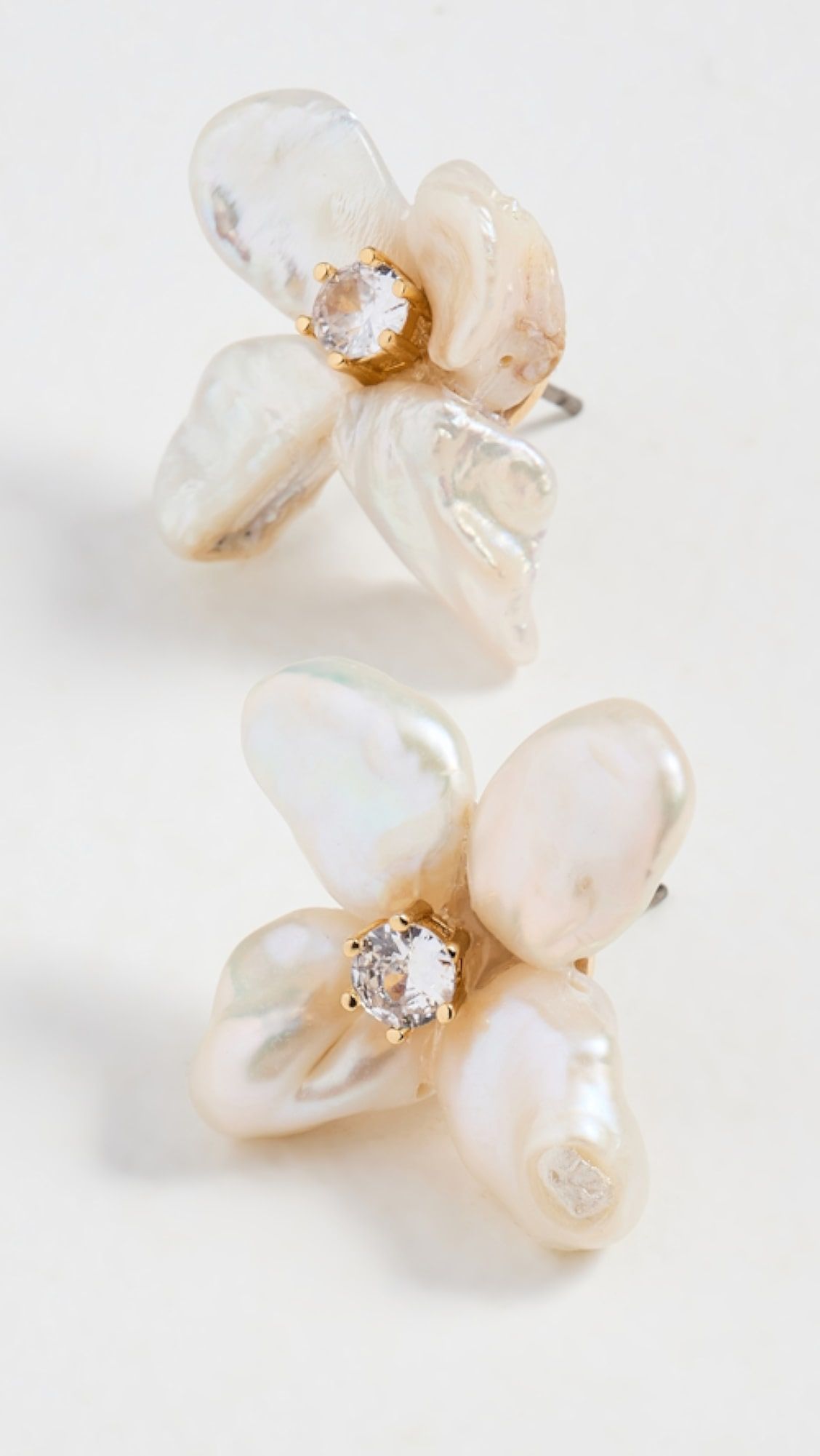 SHASHI Pearl Flower Earrings | Shopbop | Shopbop