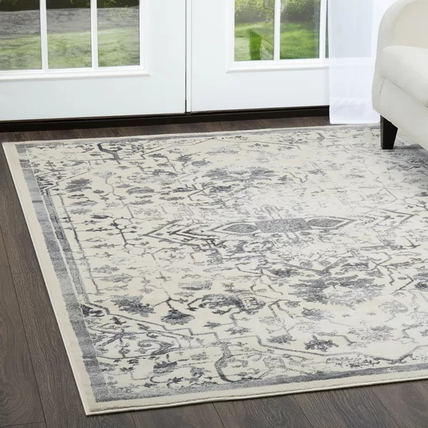 Jersey Abstract Ivory Area Rug | Wayfair Professional