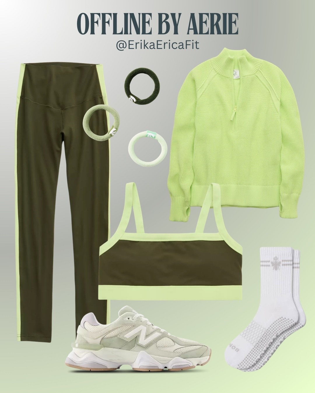 @Aerie NEW green active sets!!! Obsessed with this color 

#LTKootd #LTKfitnessgoals #LTKActive