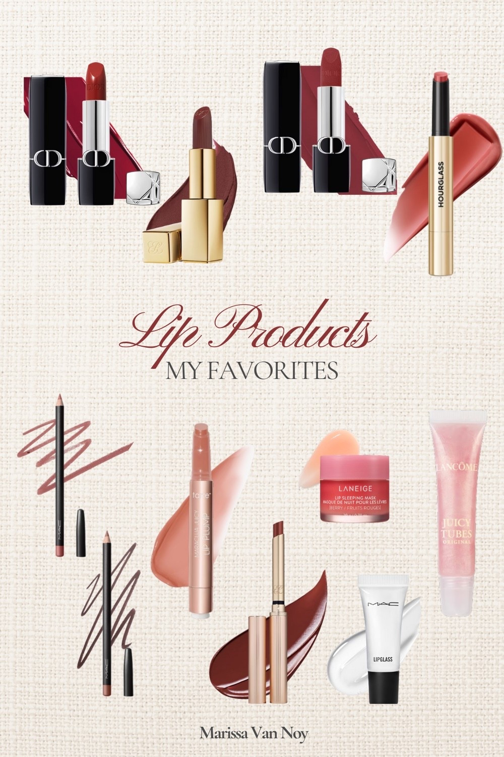 I LOVE a full lip look. I could be in sweats running to the post office, but I will have a lip! I'm always on the lookout for new combos to try and will only share the ones that pass my test. I promise to always link the exact shades so you can replicate - no gatekeeping here. 

Some current favorites I've linked from Sephora, Ulta, and Amazon: 
Dior: Rouge Dior Lipstick. 964, 300, 818
Tarte: Maracuja Gloss: Peachy Beige
Mac Lip Liner Pencil: Chestnut, Whirl, Stripdown
Hourglass: Phantom Volumizing Glossy Balm: Rouse 180, Trace 105, Slip 125
Estee Lauder: Pure Color Matte: Change the World 

 #LTKFindsUnder50 #LTKStyleTip #LTKBeauty