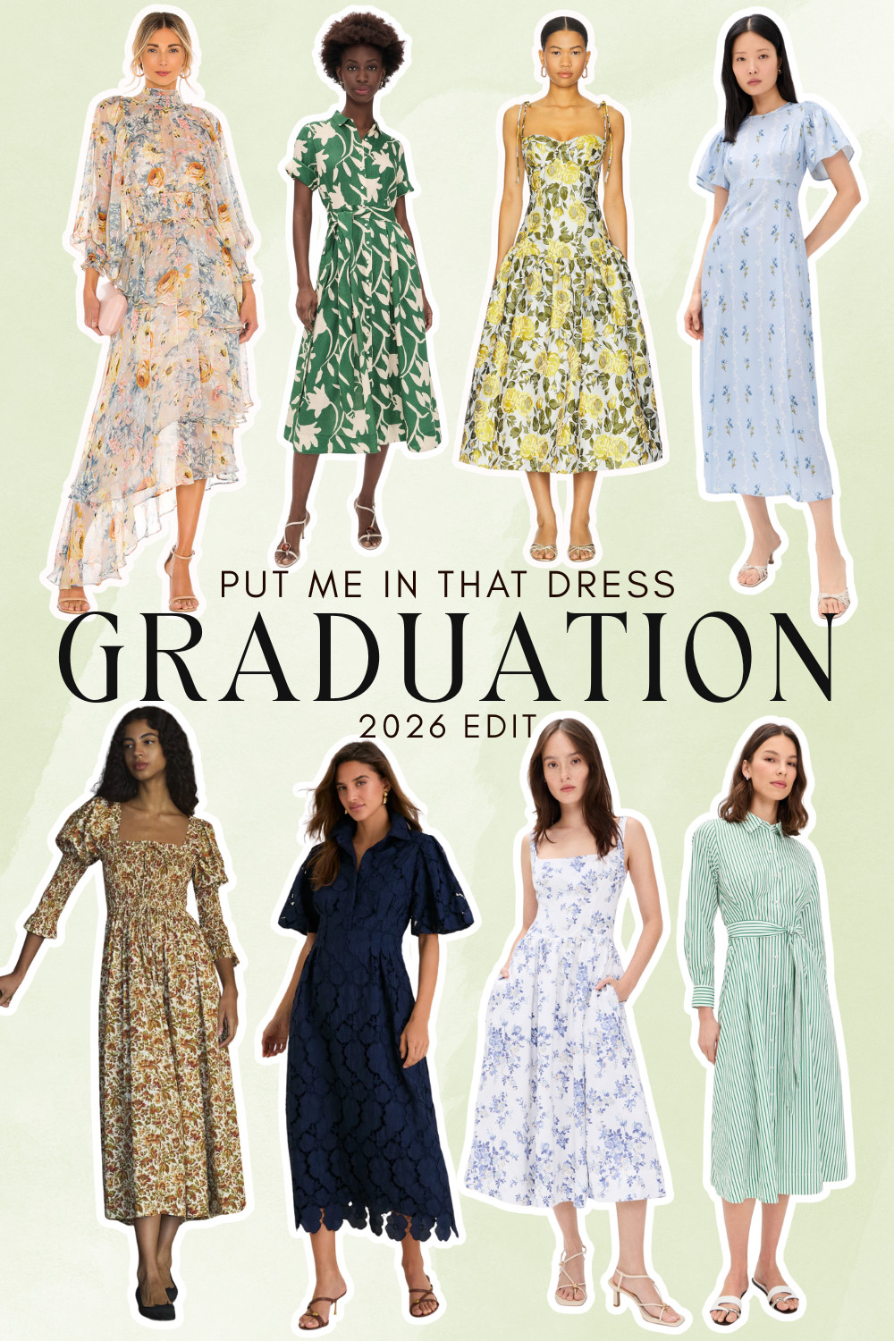 Put Me In That Dress 🌸 Graduation 2026 Edit | Pastel Blues, Greens & Florals 

 #LTKSeasonal