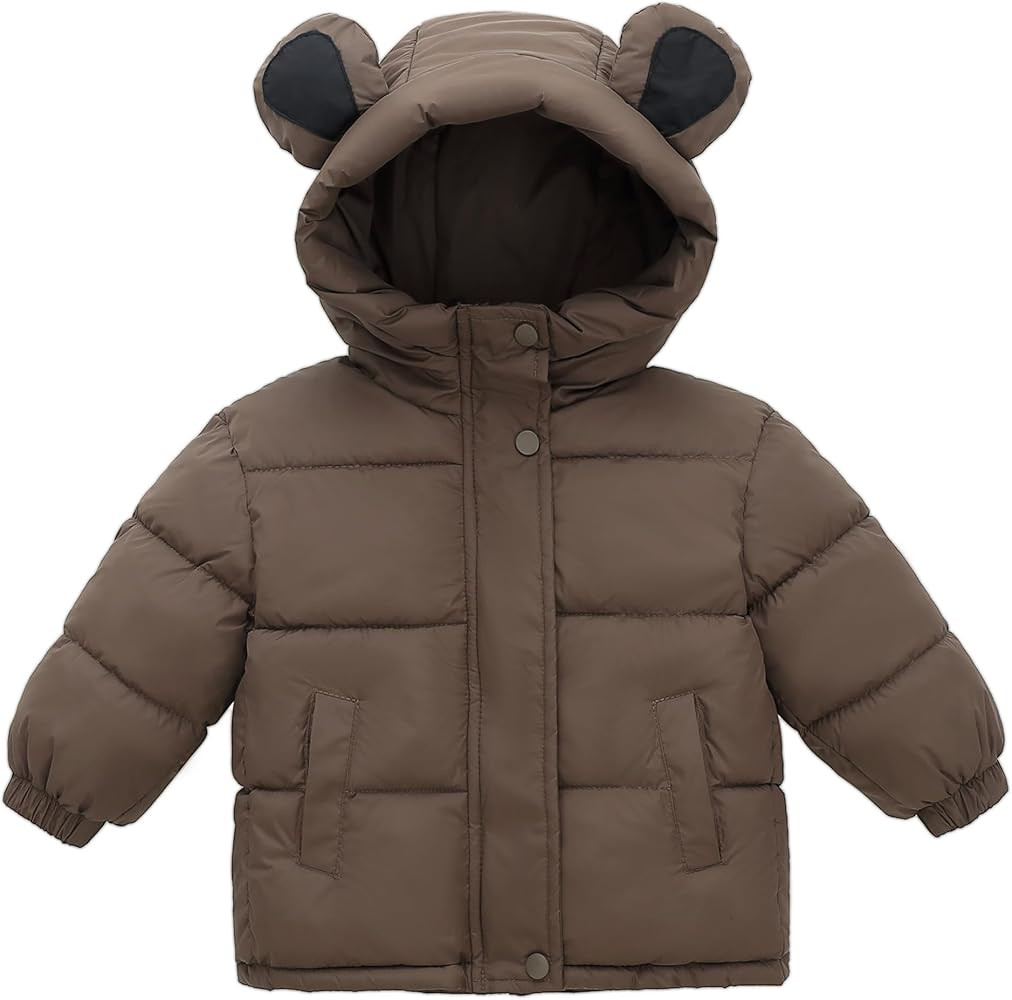 Baby Boys Girls Winter Coat Fleece Jackets with Hooded Clothes, 6 Months-6 Years | Amazon (US)