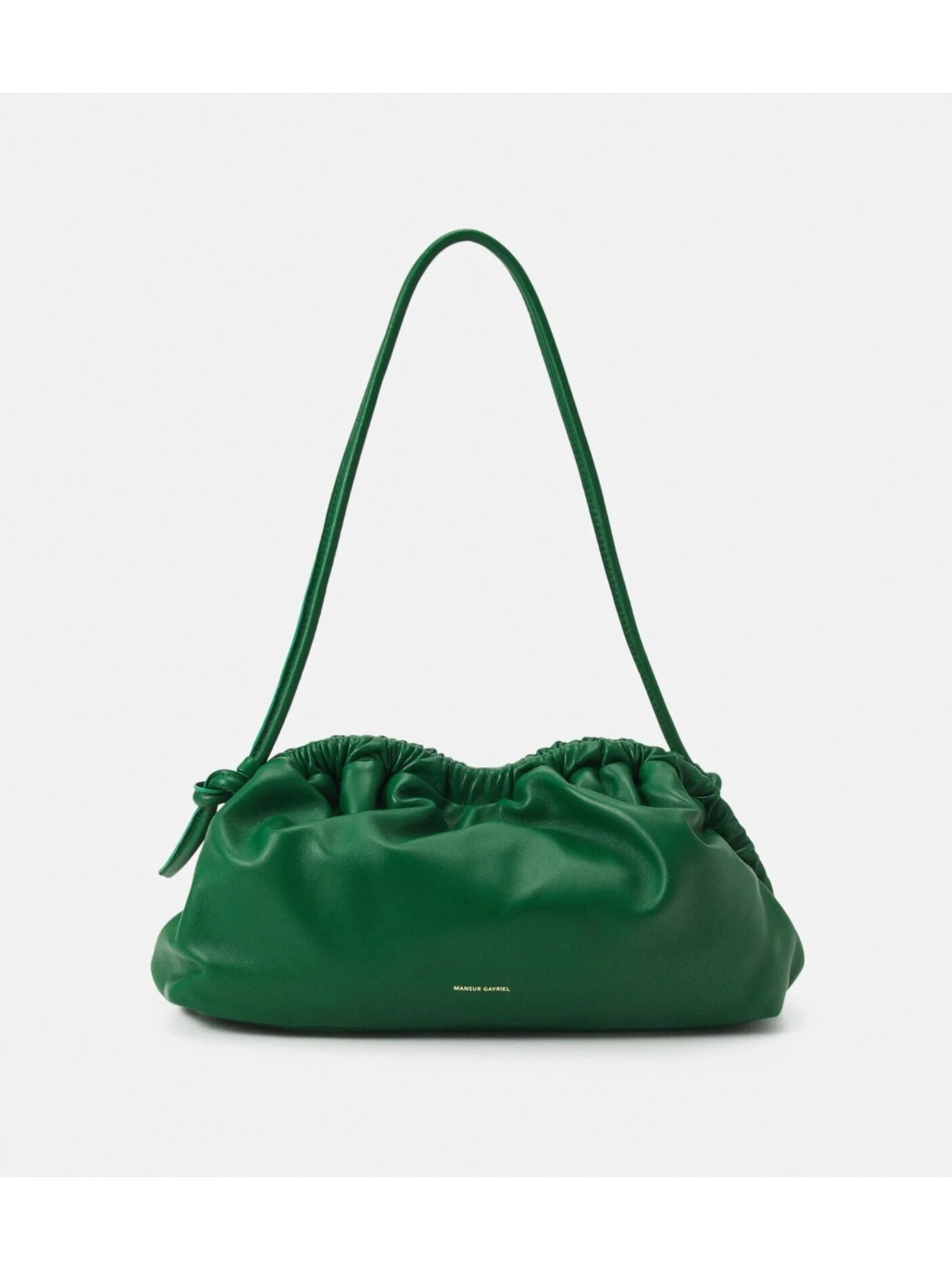 MANSUR GAVRIEL Women's Green Solid Leather Single Strap Clutch Handbag Purse | Walmart (US)