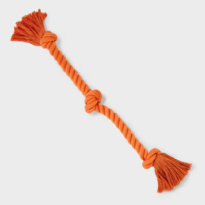 24" Rope Dog Toy - Boots & Barkley™ Orange | Target