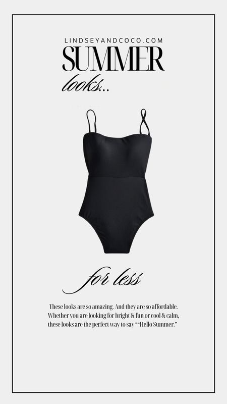 Cutout tie-back one piece swimsuit in black.

#LTKSeasonal #LTKSwim #LTKStyleTip