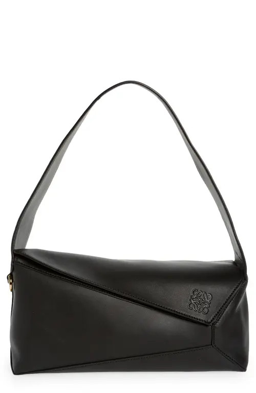 Loewe Puzzle Leather Hobo Bag in Black at Nordstrom | Nordstrom