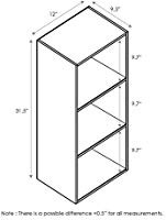 Furinno 3-Tier Open Shelf Bookcase, White 11003WH | Amazon (US)