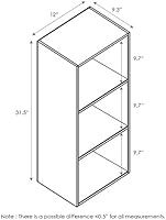 Furinno 3-Tier Open Shelf Bookcase, White 11003WH | Amazon (US)