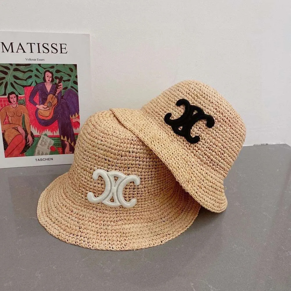 C hat Sun hat Designer Hats Arc grass empty hat travel beach Sunscreen sun hat Fisherman's straw ... | DHGate