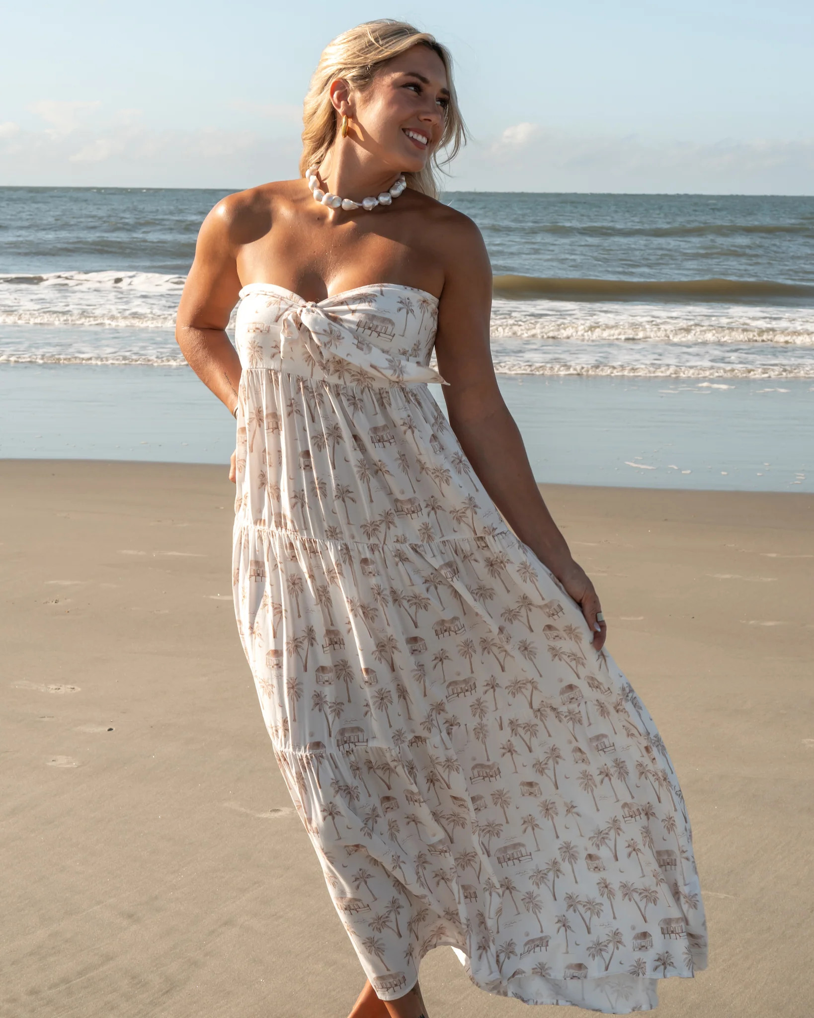 Women's Bandeau Maxi Dress - The Sullivan's Island | Kenny Flowers