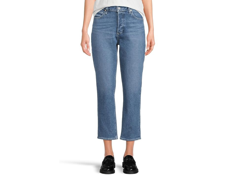Paige Billy Crop Covered Button Fly Women's Jeans Moonchild : 26 26.5, Cotton/Denim/Polyurethane | Zappos