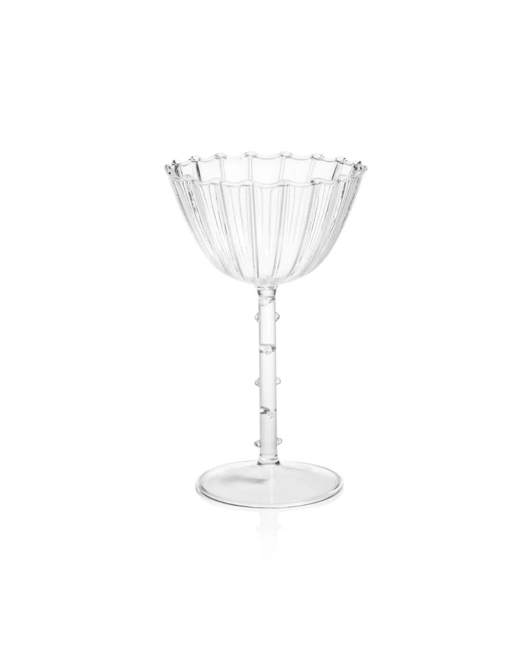 Fluted Coupe Glass | Brooke & Lou | Brooke and Lou