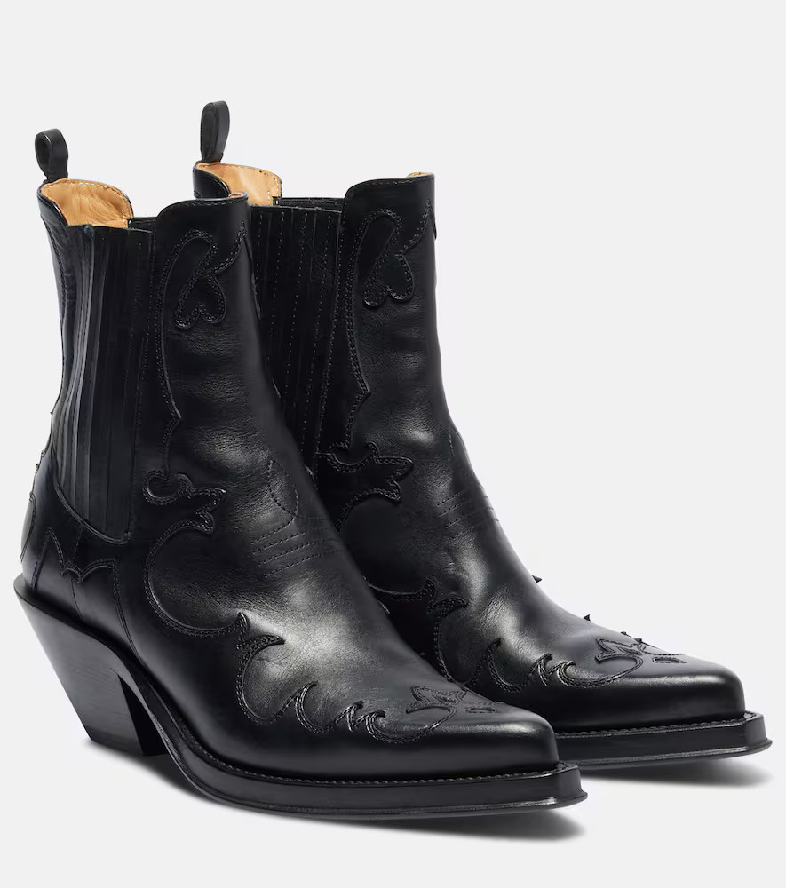 Gabriela Hearst Cassidy cow-print leather cowboy boots | Mytheresa (US/CA)