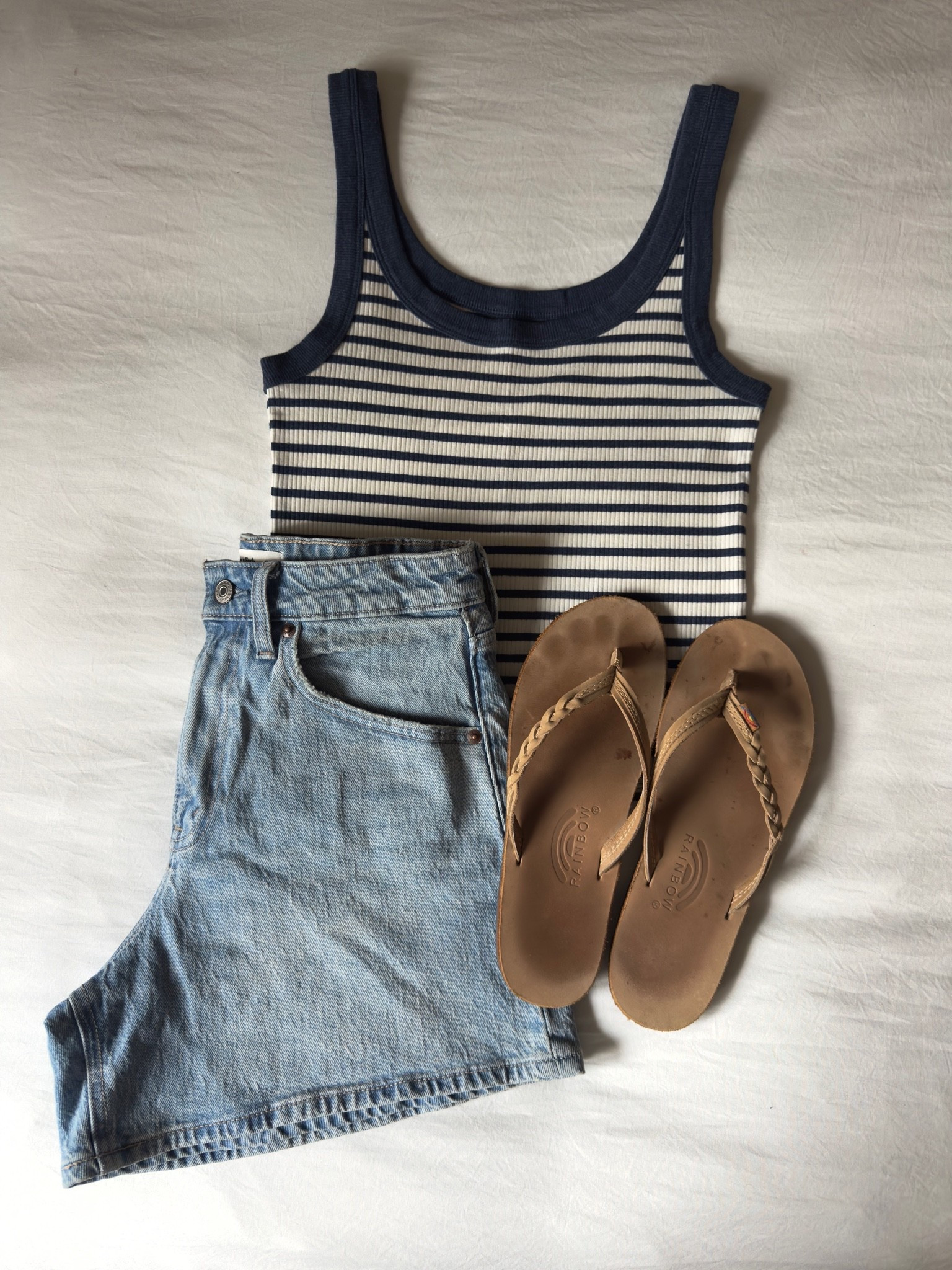 Casual shorts outfit!

#tanktop #ae #abercrombie #rainbowflipflops #summer #jeanshorts

#LTKxAbercrombie #LTKSeasonal #LTKSaleAlert