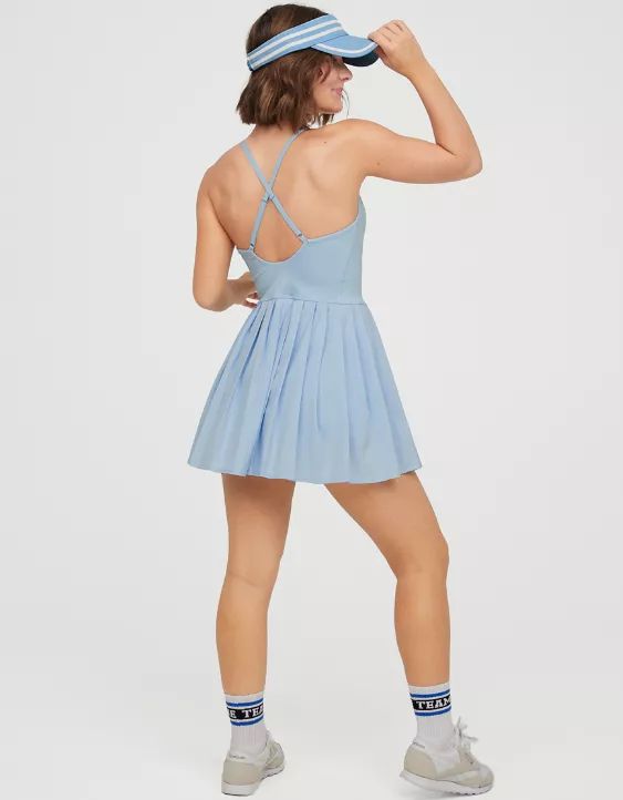 OFFLINE By Aerie Nylon Pleated Tennis Dress | American Eagle Outfitters (US & CA)