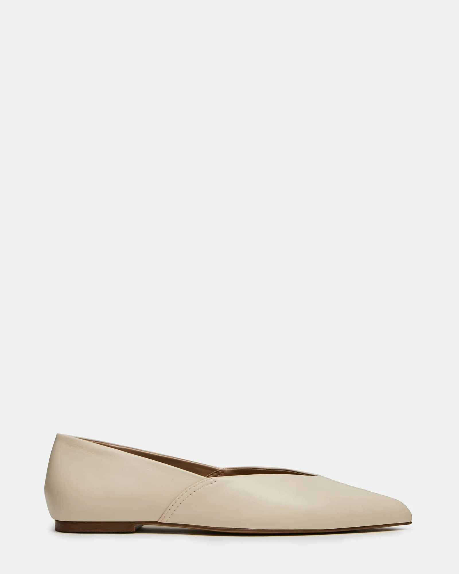TOVI Bone Leather Pointed-Toe Ballet Women's Flat | Steve Madden (US)