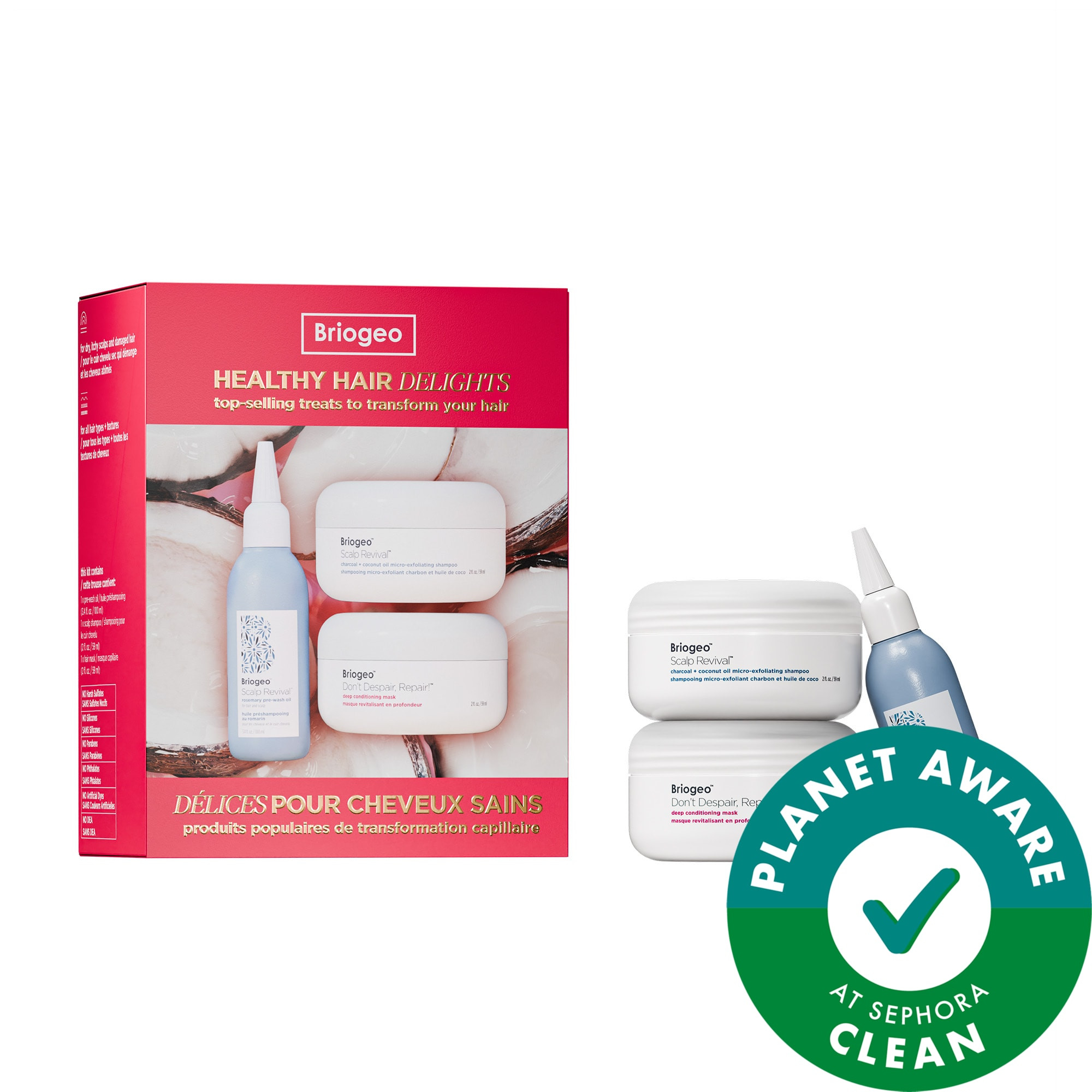 Briogeo Healthy Hair Delights Gift Set for Scalp-to-Strand Care | Sephora (US)