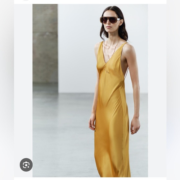 ZARA SATIN SLIP DRESS | Poshmark