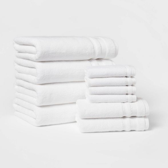 10pk Performance Classic Bath Towel Set - Threshold™ | Target
