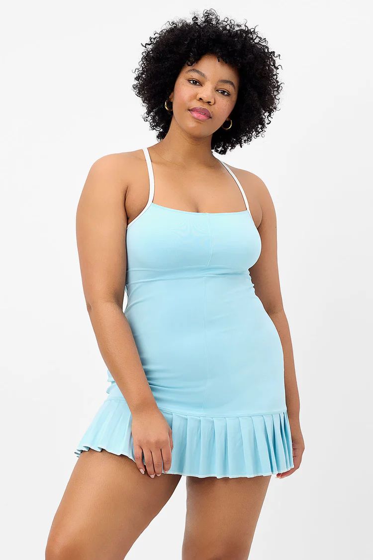 Swift Tennis Dress - Baby Blue | Frankies Bikinis