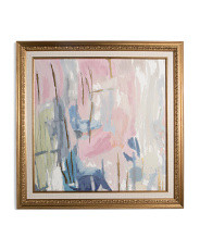 30x30 Iconic Spring Ornate Gold Tone Frame Wall Art With Linen Liner | TJ Maxx