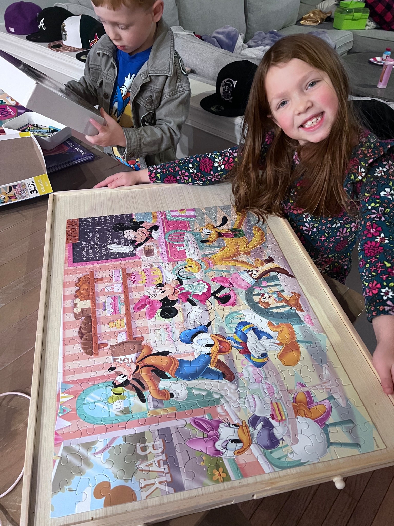 I love doing puzzles with my kids and these have been the BEST find! They have 3 different size pieces, so my kids work on the big and medium pieces and I do the small. We've done these multiple times and it's been our little fun winter break/weekend activity. 

#LTKSaleAlert #LTKKids #LTKGiftGuide