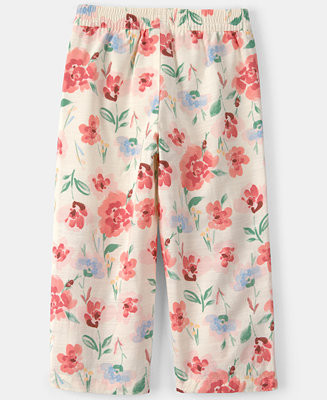 Girls' Toddler 2T-5T Floral Print Pants | Macy's
