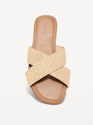 Woven Cross-Strap Sandals for Women | Old Navy (US)