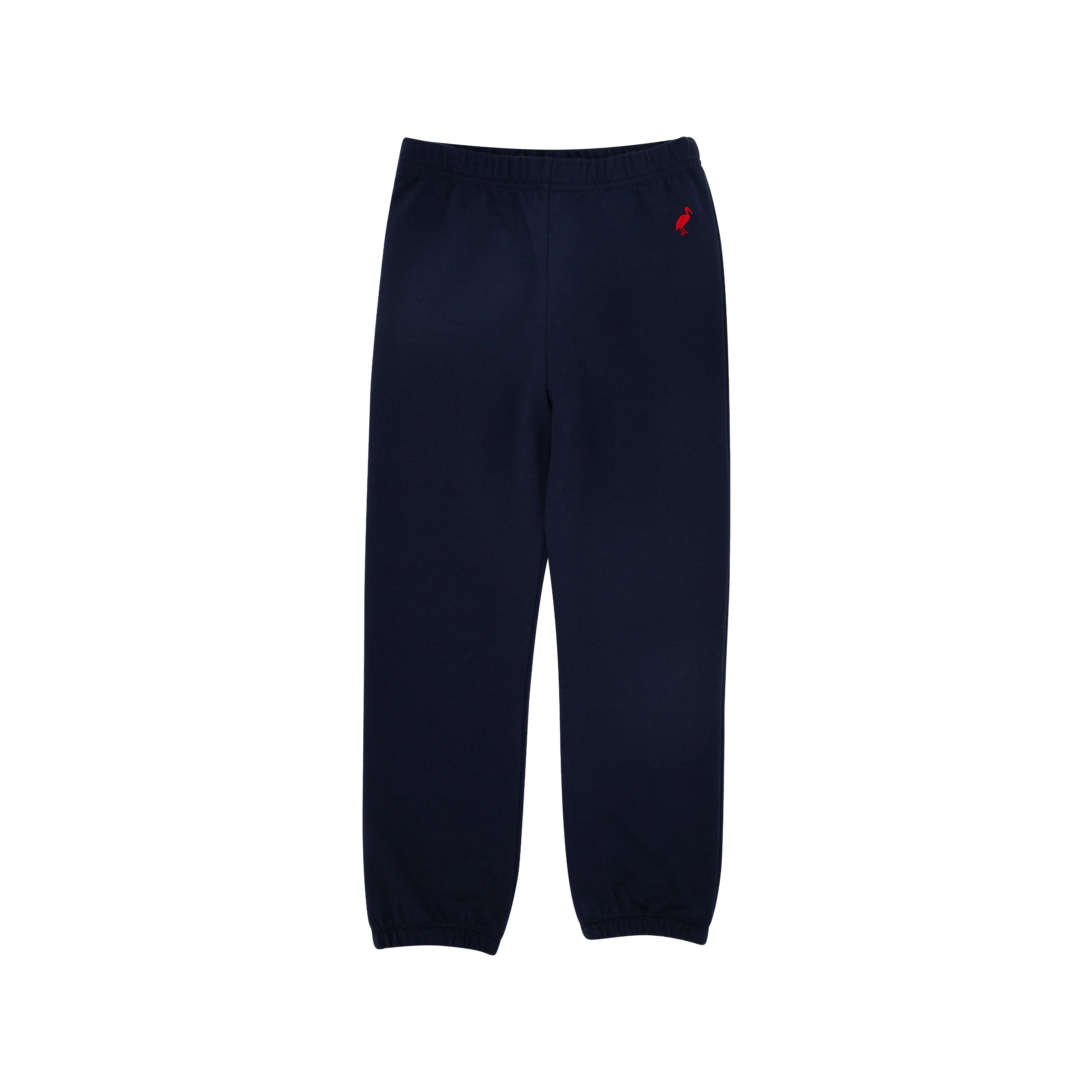 Gates Sweeney Sweatpants - Nantucket Navy with Richmond Red Stork | The Beaufort Bonnet Company