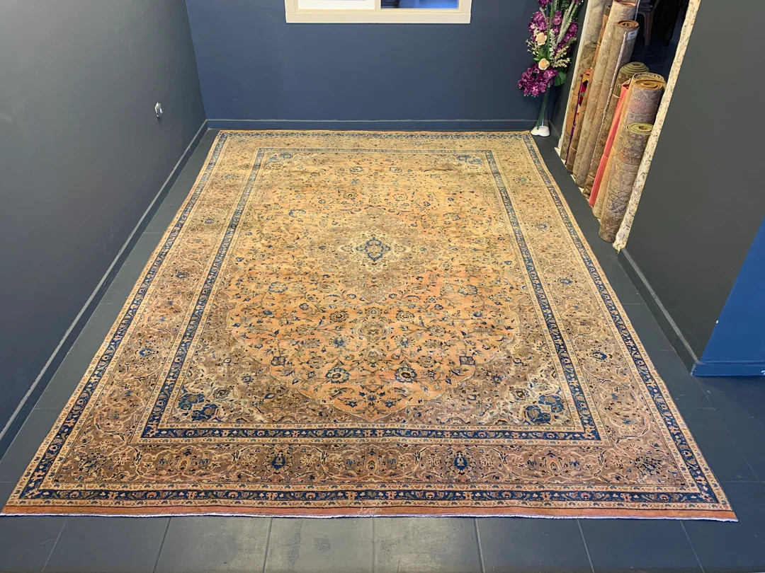 Large Persian Rug, Large Vintage Rug, Large Turkish Rug, Antique Rug, Handmade Oriental Rug, Oran... | Etsy (US)