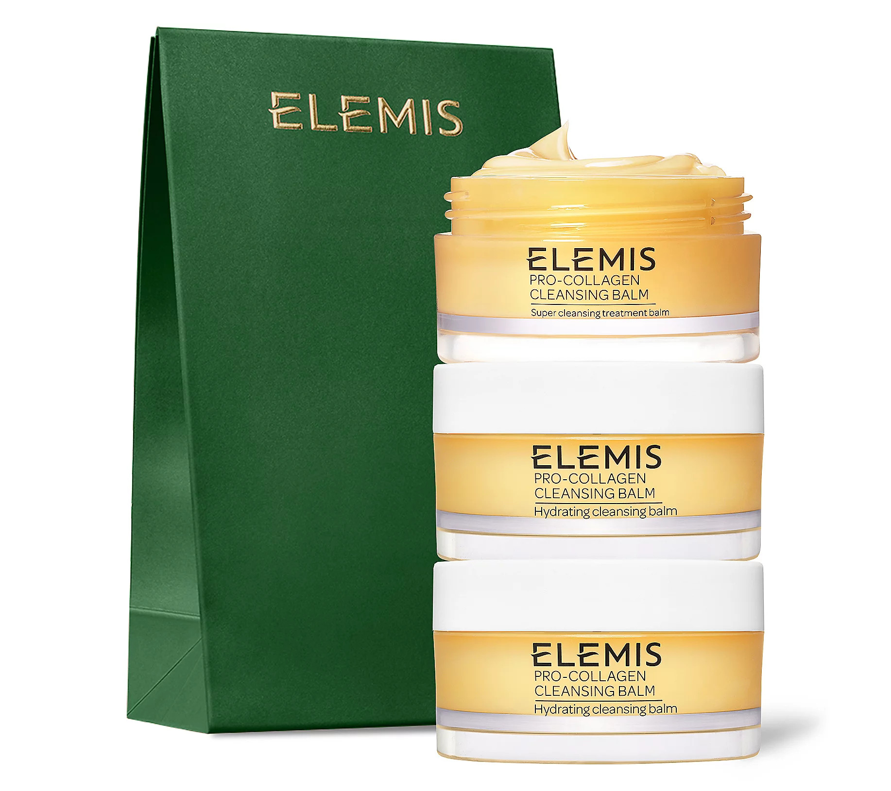 ELEMIS Pro-Collagen Cleansing Balm Trio with Gift Bag | QVC