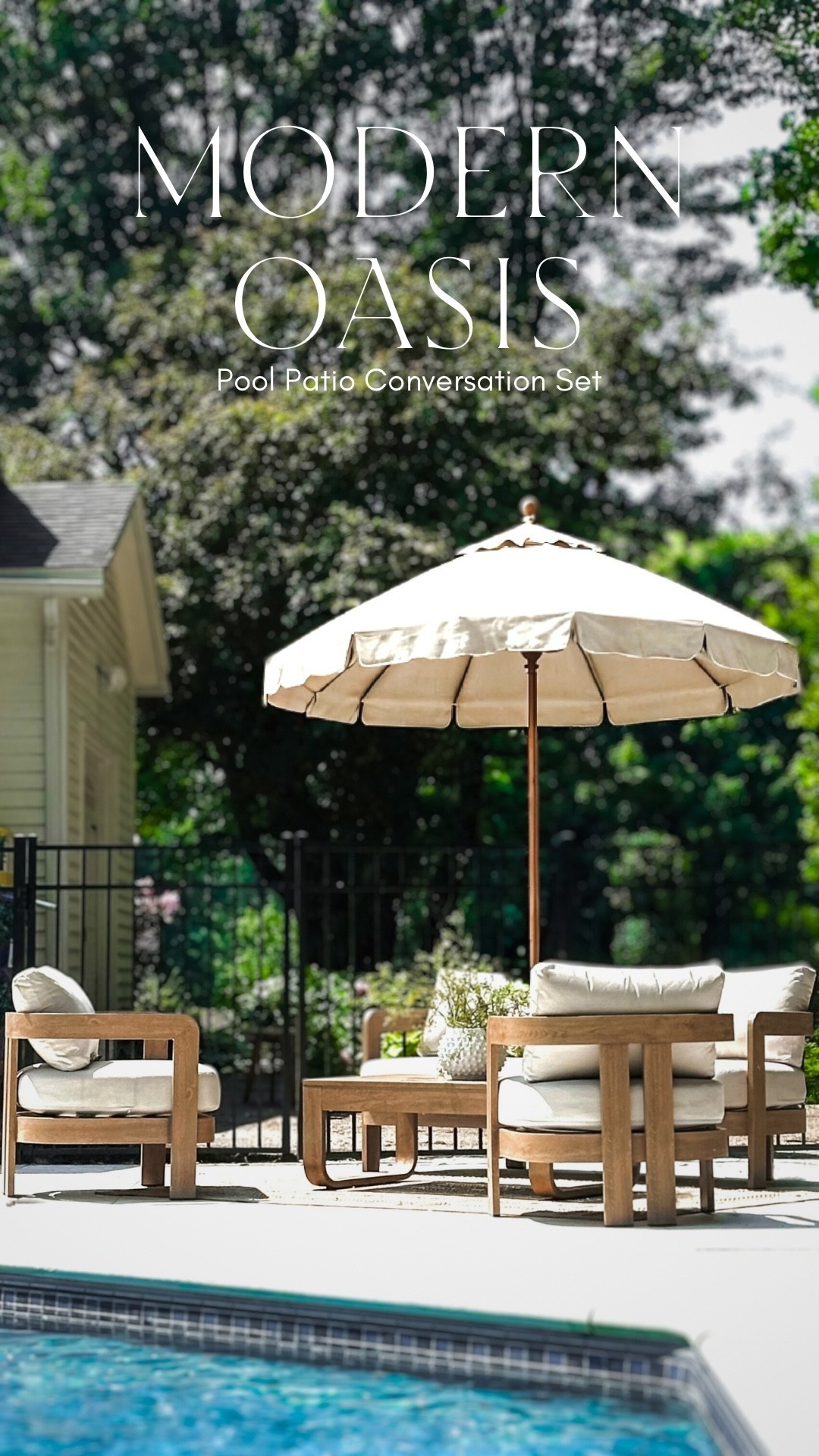 Loving my new patio furniture. You’d never know that this is anti-rust metal because it looks so much like white oak or teak 🤌🏼

🏷️ patio furniture / patio umbrella / teak furniture / modern outdoor furniture / curved couch / black fence / outdoor chairs / outdoor furniture / outdoor rug


#LTKParties #LTKSummerEdit #LTKHome