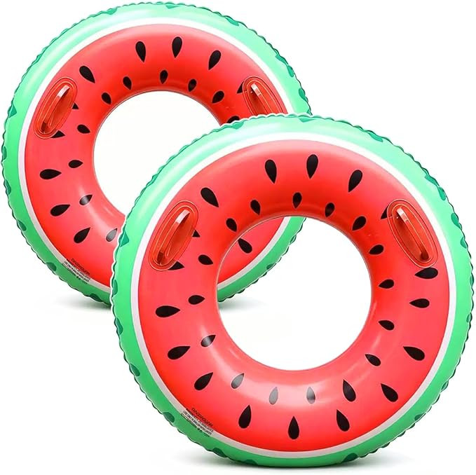 2PCS 47"+30" Fruit Floats for Adults Rings Pool Float Large Swim Ring for Adults,30 Inch+47Inch C... | Amazon (US)