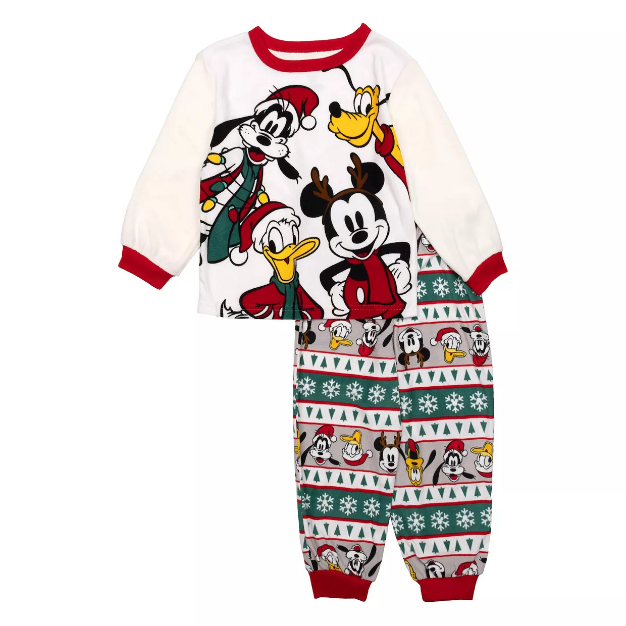 Disney's Mickey Mouse & Friends Toddler Boy 2-pc. "Mickey Fairisle" Top & Bottom Pajama Set | Kohl's