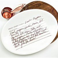 Recipe Plate, Plate With Handwriting, Handwriting Transfer, Recipe, Display, Custom Gift, Bridal | Etsy (US)