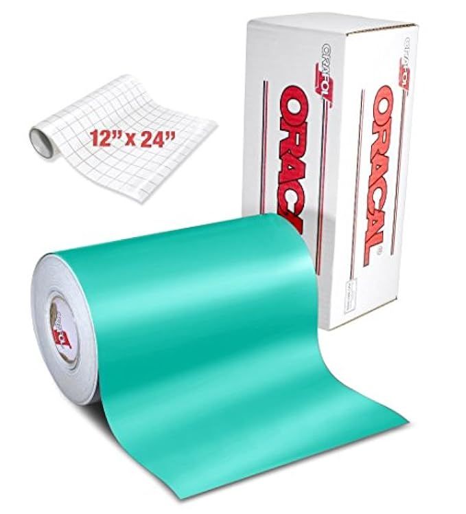 ORACAL 631 Matte Mint Adhesive Craft Vinyl 12" x 6ft for Cameo, Cricut & Silhouette Including Free 1 | Amazon (US)