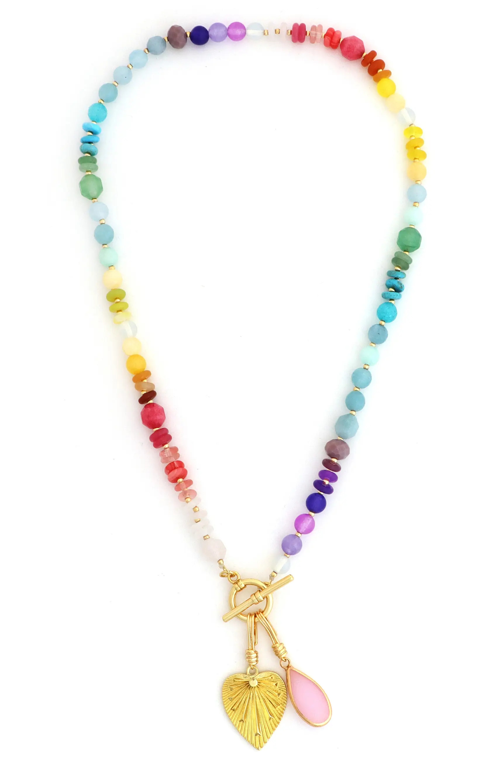 Panacea Multistone Beaded Charm Necklace | Nordstrom | Nordstrom