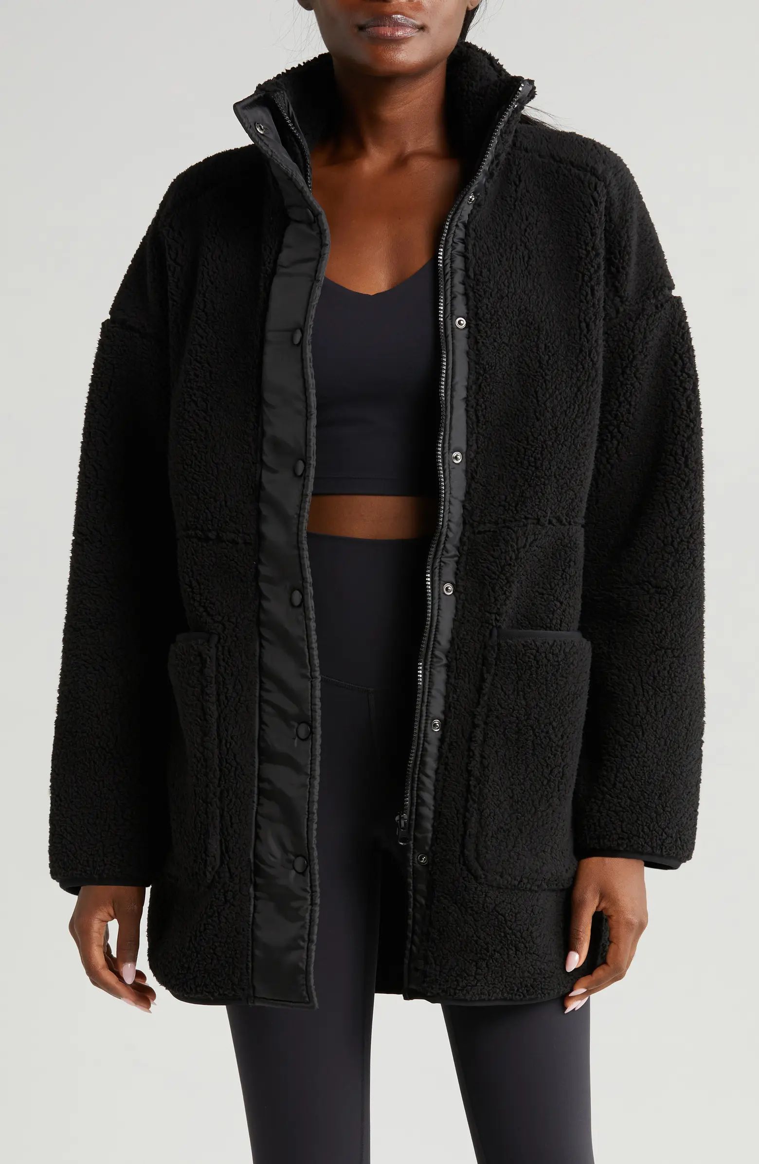 Cozy Faux Shearling Jacket | Nordstrom